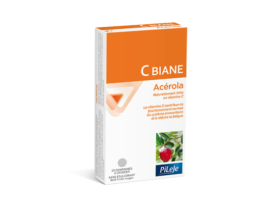 Pileje C biane Acérola - 20 comprimés
