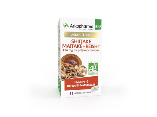 Arkopharma Arkogélules Shiitake Maitaké Reishi BIO - 40 gélules