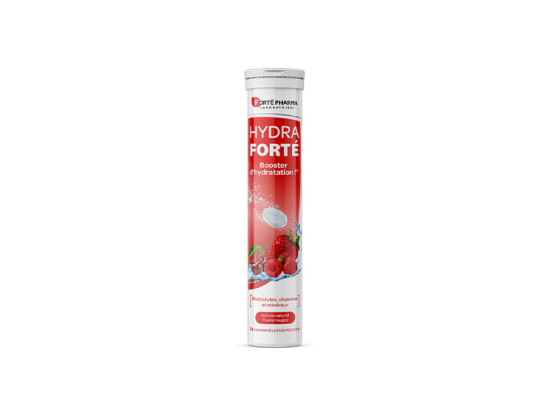 Hydra Forté Goût Fruits Rouges - 24 comprimés effervescents