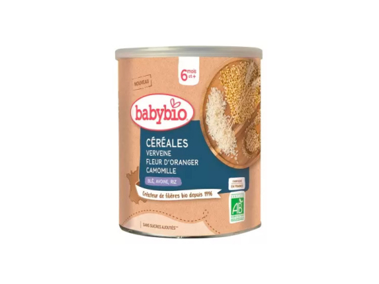 Céréales bébé Verveine Fleur d'Oranger et Camomille 6 mois - 220gr