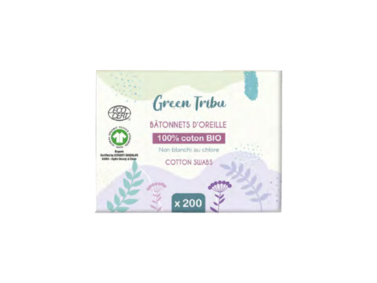 Bâtonnets d'oreille 100% coton - x200