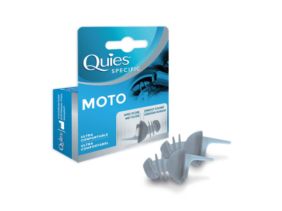 Quiès Protection auditive Moto - 1 paire réutilisable