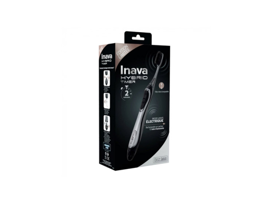 Inava Brosse à dents Hybrid Timer - Noir