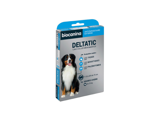 Biocanina Deltatic Collier antiparasitaire Grands chiens - 1 collier