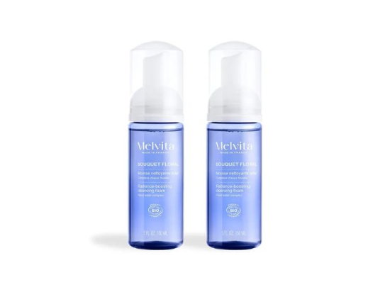 Duo Mousse Nettoyante Eclat Bouquet Floral BIO - 2x150ml