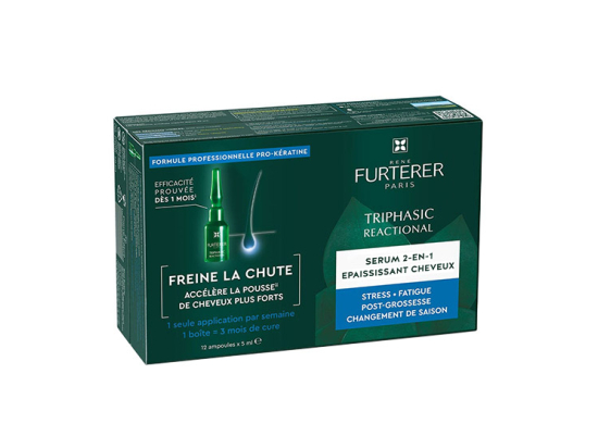 Thiphasic Reactional Traitement 2 en 1 Anti-Chute et Pousse - 12 ampoules