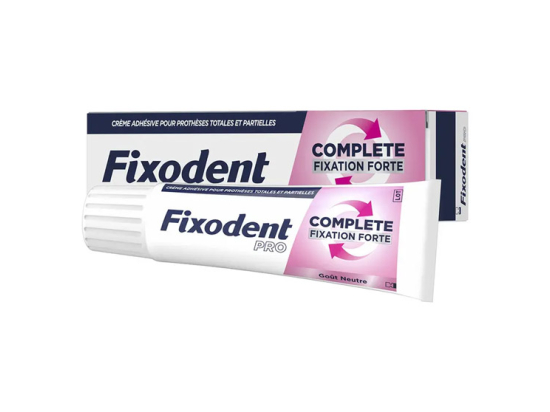 Fixodent Pro Complete Fixation Forte Goût Neutre - 47g