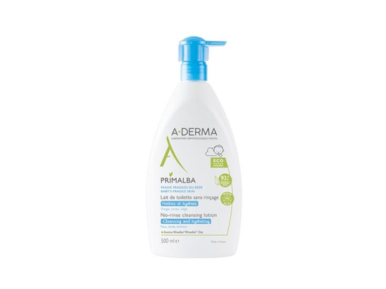 A-Derma Primalba Lait de toilette Hydratant Bébé - 500ml