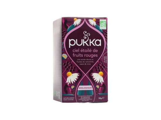 Pukka Ciel étoilé de fruits rouges Infusion bio du soir - 20 sachets