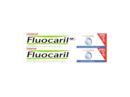Fluocaril Dentifrice Bi-fluoré Gencives 145mg - 2x75ml