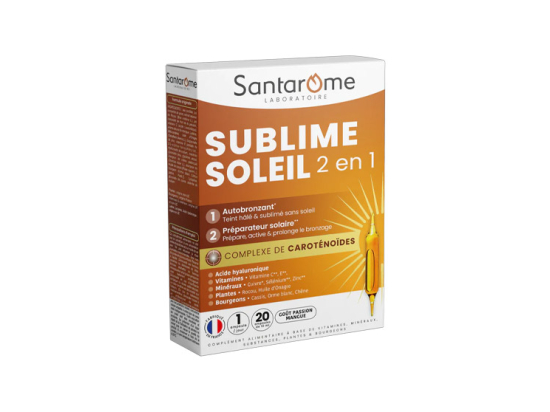 Sublime Soleil 2 en 1 Auto-bronzant et Préparateur - 20 ampoules
