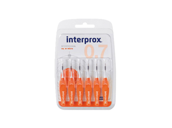 Interprox Super Micro Brossettes interdentaires 0,7mm - 6 brossettes