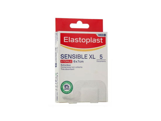 Pansements Stériles Sensible XL 6x7cm - 5 pansements