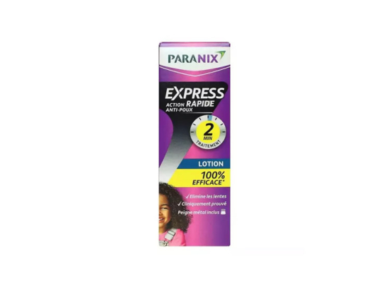 Paranix Lotion Poux Express + Peigne métal inclus - 95ml