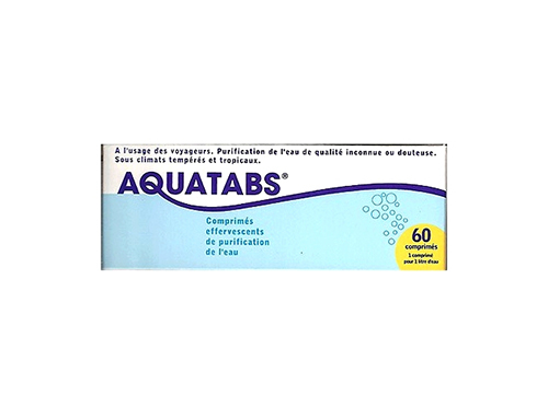Aquatabs purification de l'eau - 60 comprimés