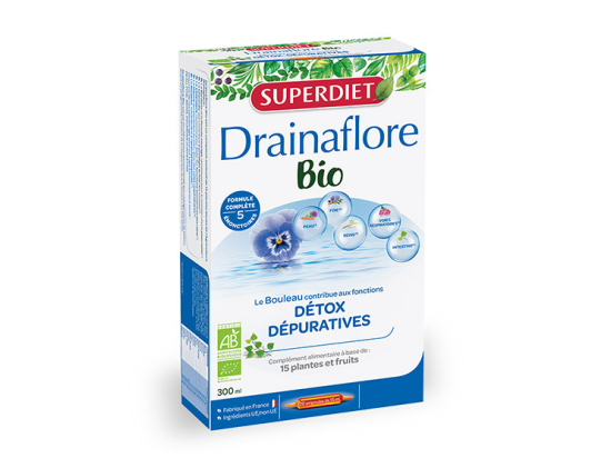 Superdiet Drainaflore BIO - 20 ampoules