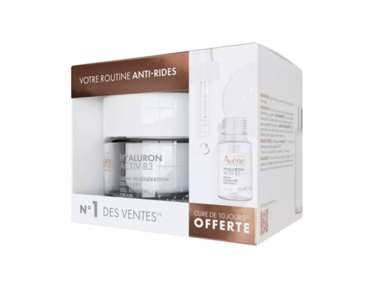 Routine Anti-Rides : Crème Hyluron Activ B3 50ml + Sérum Hyaluron Activ B3 10ml OFFERT