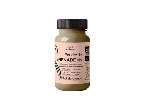Phytalessence Pure Poudre de Grenade BIO - 30 gélules