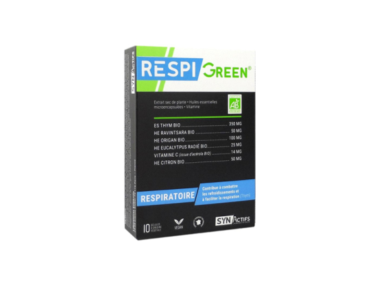 Aragan Synactifs Respi green - 10 gélules