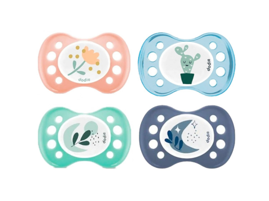 Sucettes anatomiques jour et nuit 0-6mois - 2 sucettes