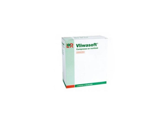 Vliwasoft Compresses souples non tissées - 7.5x7.5cm - 10 sachets de 2