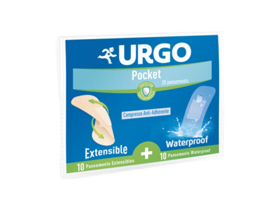 Urgo pocket - 10 pansements extensibles + 10 pansements waterproof