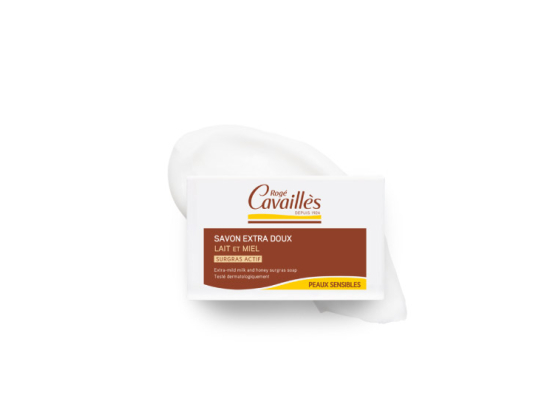 Rogé Cavaillès Savon surgras extra doux lait et miel - 250g
