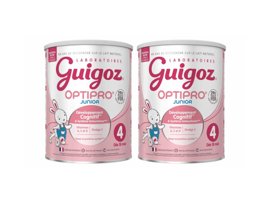 Optipro Junior Lait Développement Cognitif et Système Immunitaire - 2x900g