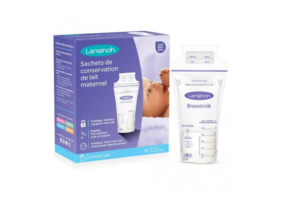 Lansinoh Sachets de conservation du lait maternel - 25 sachets
