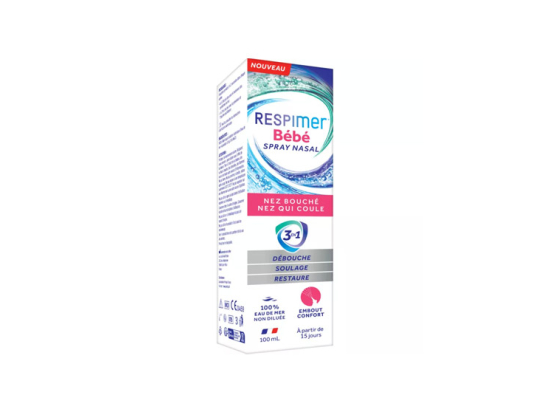 Respimer Bébé Spray Nasal Nez qui Coule - 100ml