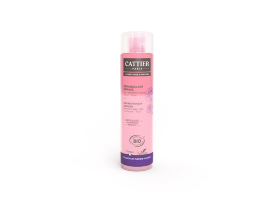 Cattier démaquillant biphase yeux et lèvres bio - 150ml