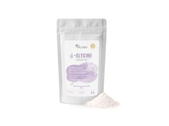 Valebio L-Glycine cristallisée 100% pure en poudre - 300g