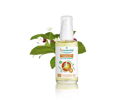 Puressentiel Articulations & Muscles Huile de Massage BIO Effort Musculaire - 100ml
