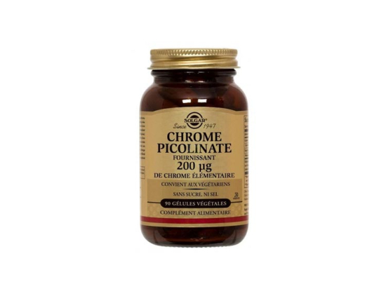 Solgar Chrome Picolinate 200µg - 90 gélules