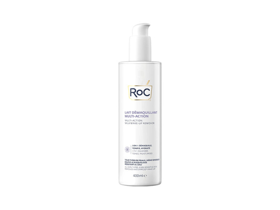 Roc 3-en-1 Lait Démaquillant Multi-Actions - 400 ml