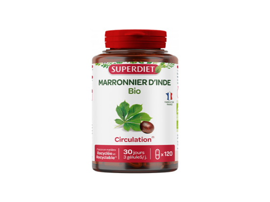 Superdiet Marronnier d'Inde BIO - 120 gélules