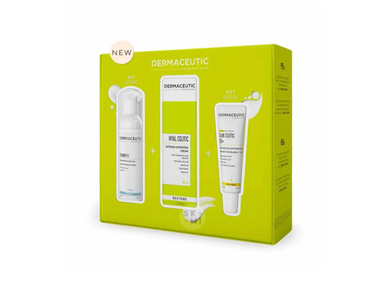 Coffret Routine Hydratante Best-Sellers - Nettoyant, Crème,  Soin Solaire - 15+40+40ml
