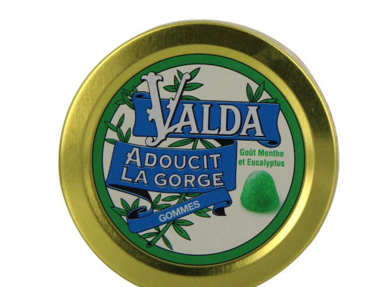 Valda pastilles gorge menthe eucalyptus 50 pastilles