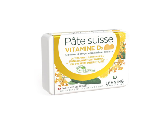 Lehning Pâte suisse Vitamine D3 - 40 gommes