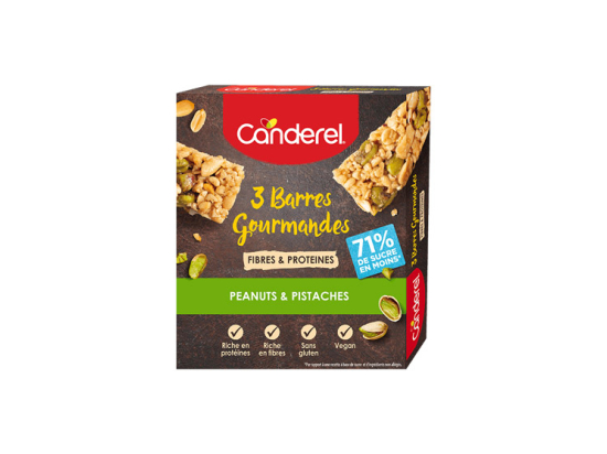 Barres Gourmandes Pistache et Cacahuète - x3