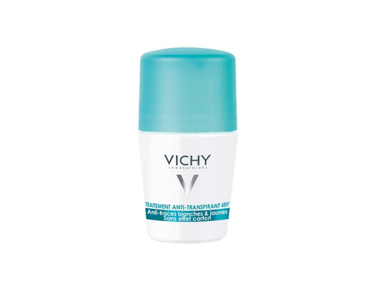Vichy Déodorant Anti-transpirant 48h anti-traces jaunes et blanches - 50ml