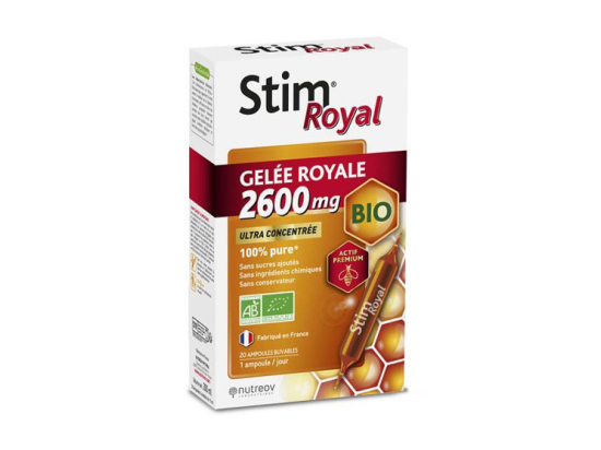 Stim Royal Gelée royale BIO 2600mg - 20 ampoules