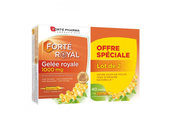 Forté Pharma Gelée royale 1000 mg - 2x20 Ampoules