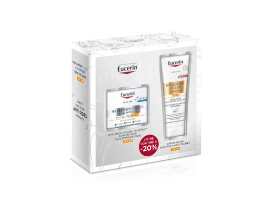 Coffret Noël 2025 - Hyaluron-Filler 3x Effect Soin de Jour SPF30 + Crème Mains - 50+75ml