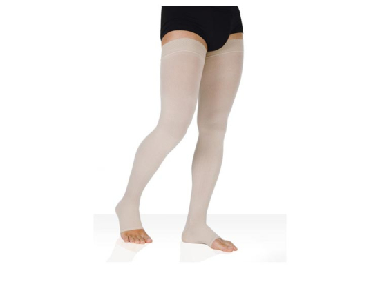 Legger Surfine Bas Autofix de compression pieds ouverts Classe 2 Beige - Taille 2 long