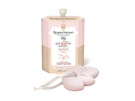 Respectueuse Gel douche solide Nutritif BIO - 75g