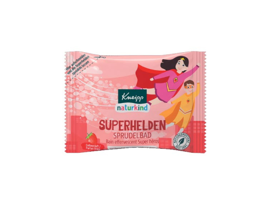Kneipp Naturkind Galet pour le bain Super Héros Fraise - 80 g