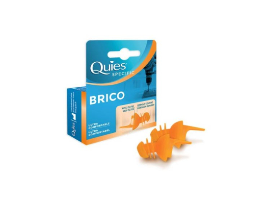 Quies Protection auditive Brico - 1 paire réutilisable