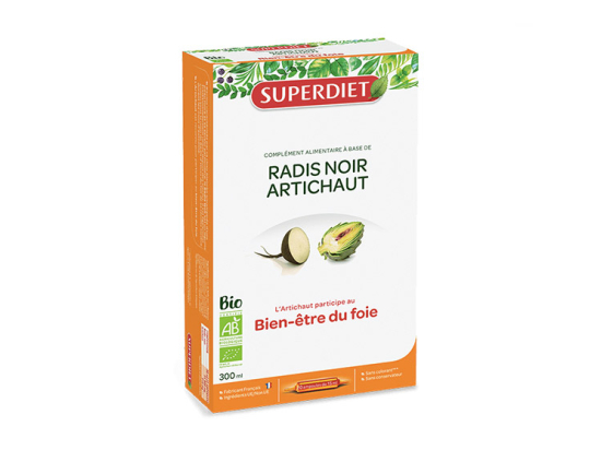 Superdiet Radis noir Artichaut BIO - 20 ampoules