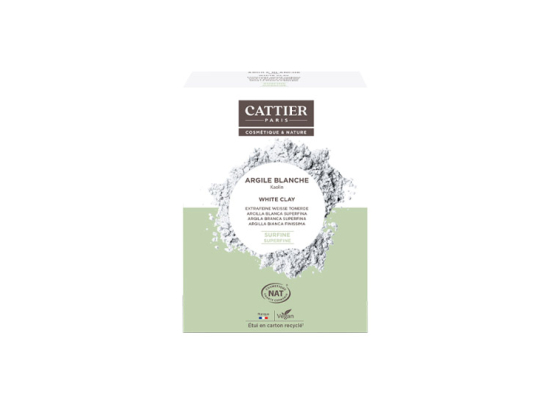 Cattier Argile blanche surfine en poudre - 200g